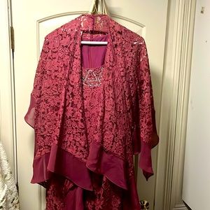 Long dress - burgundy - L